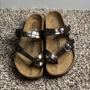 Birkenstock Bronze Print Sandals